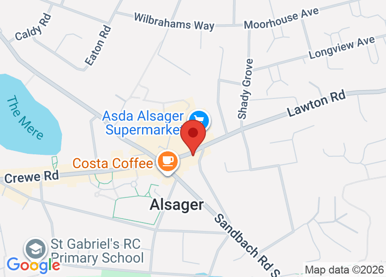 Map showing location of Home Coffee & Studio