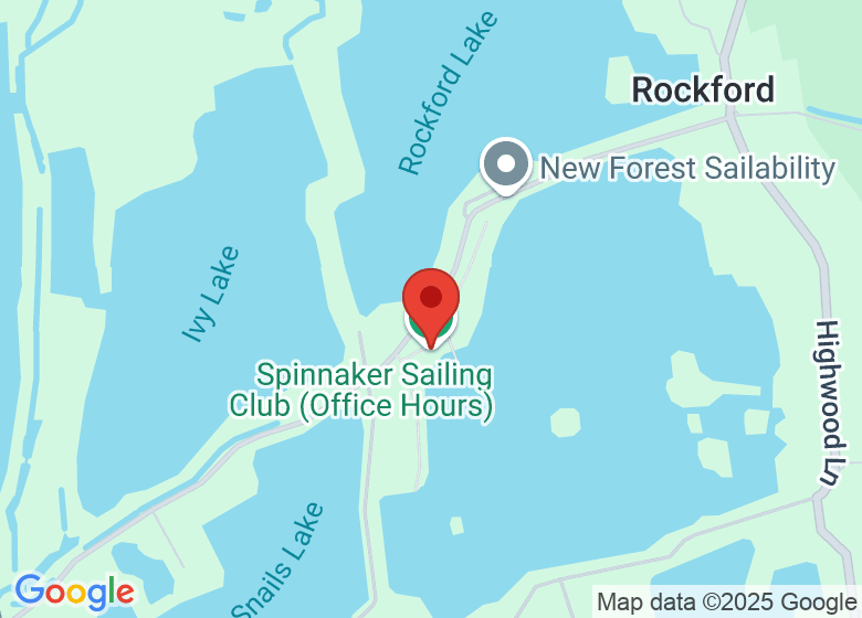 Map showing location of Spinnaker Sailing Club (Office Hours)
