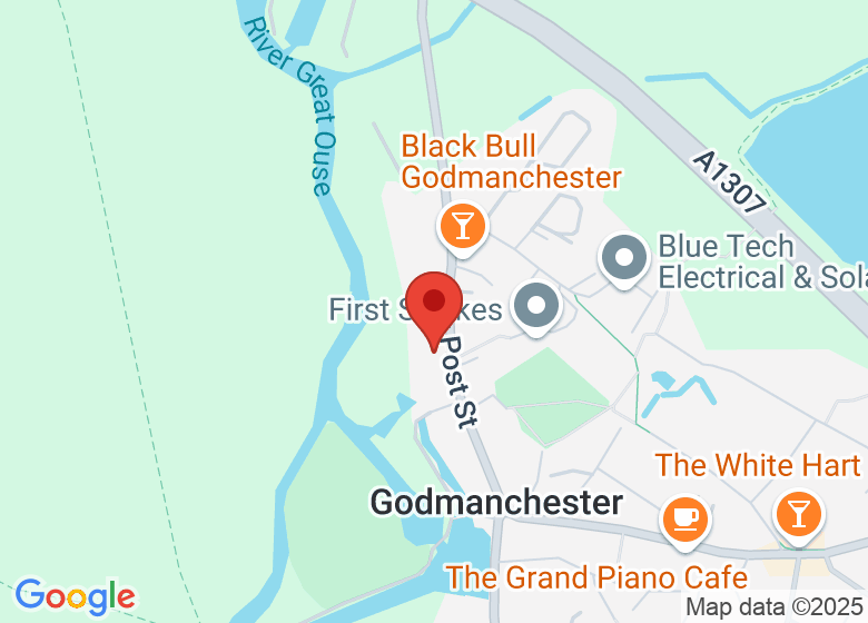 Map showing location of Island Hall
