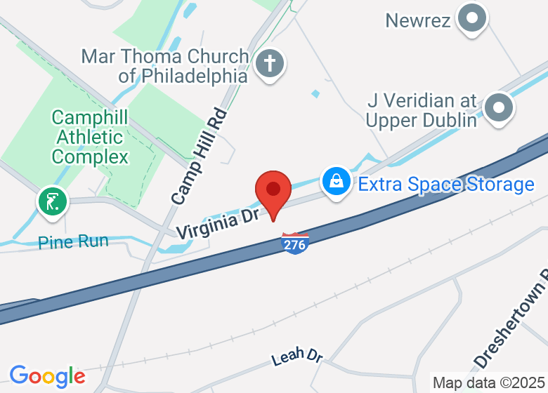 Map showing location of Flourish Birth & Family Collective