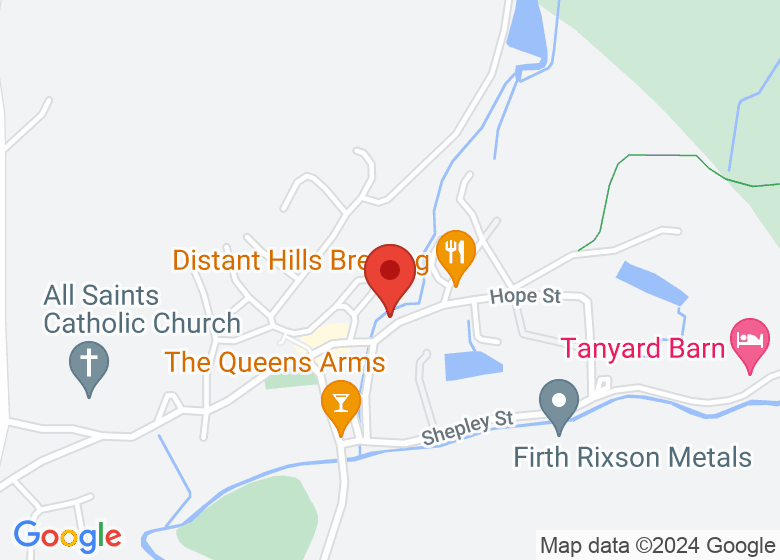 Map showing location of 3rd Glossop Air Scout Group