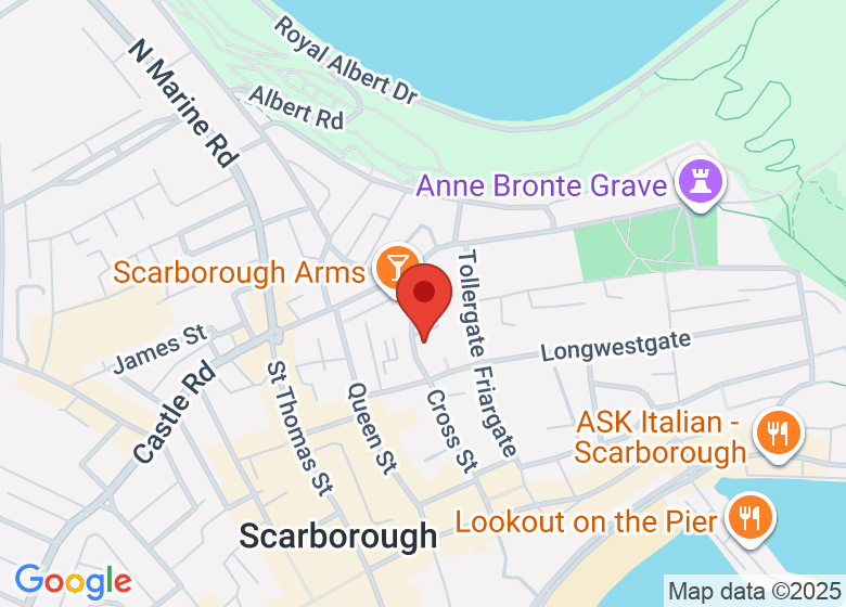 Map showing location of Yorkshire Coast Enterprise Centre