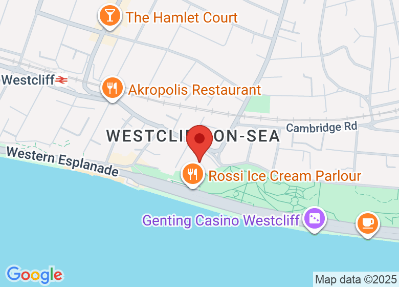 Map showing location of Cliffs Pavilion