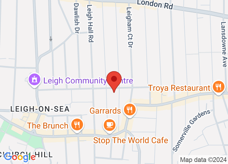 Map showing location of Roydon Academy of Performing Arts