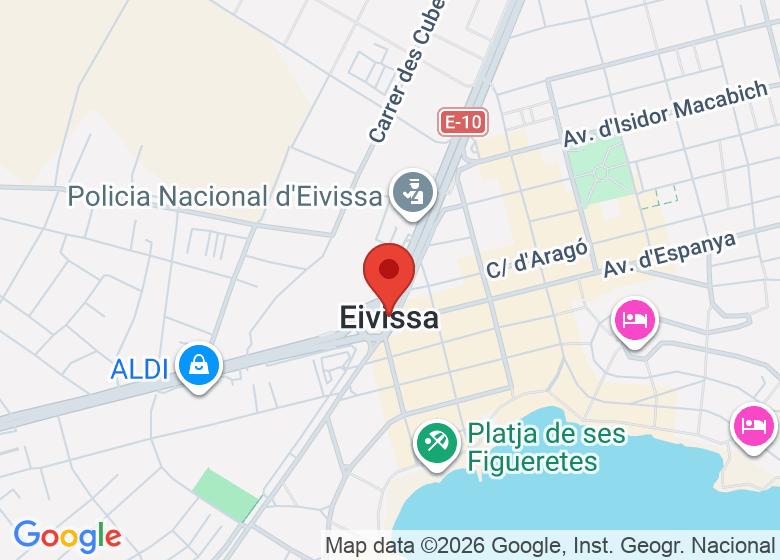 Map showing event location