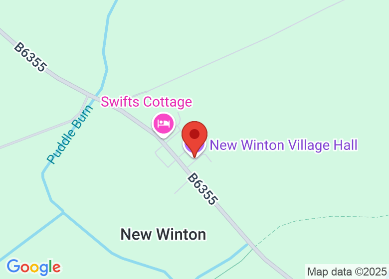Map showing location of New Winton Village Hall