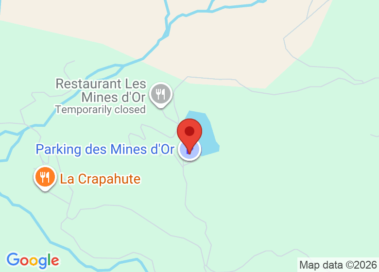 Map showing location of Lac des Mines d'Or