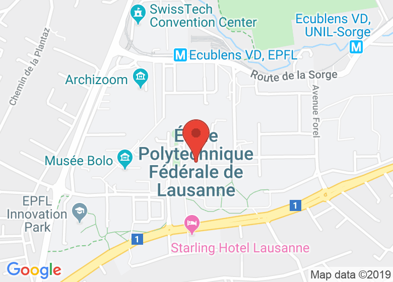 Map showing event location