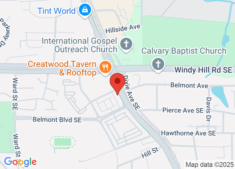 Map showing location of Chasse Dance Company
