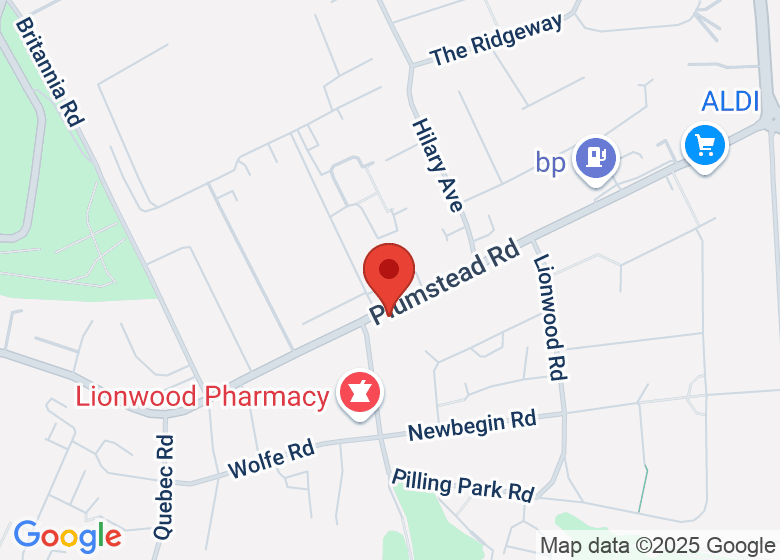 Map showing location of The Ash Tree