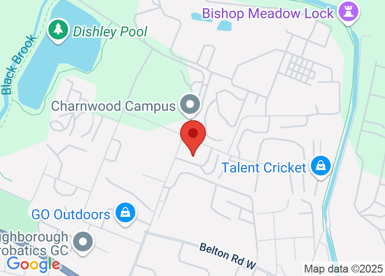 Map showing location of BrightLights Theatre School