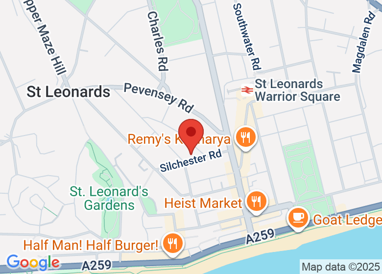 Map showing location of The Humble Heart Studio