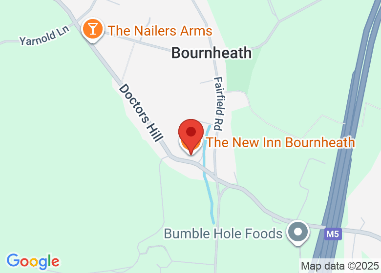Map showing location of The New Inn Bournheath
