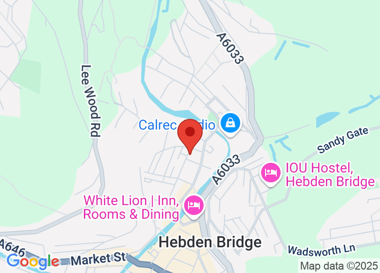 Map showing location of The Calderdale Yoga Centre