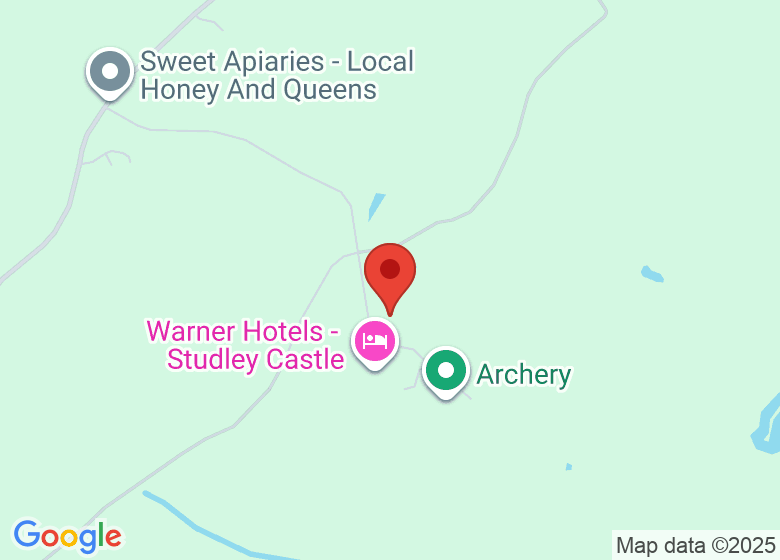 Map showing location of Studley castle