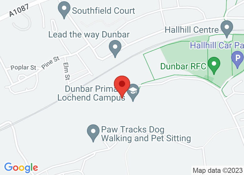 Map showing location of LOCHEND WOODS MEETING POINT