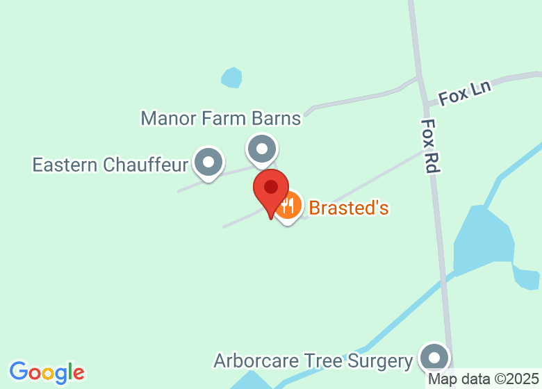 Map showing location of SunFyr Barns