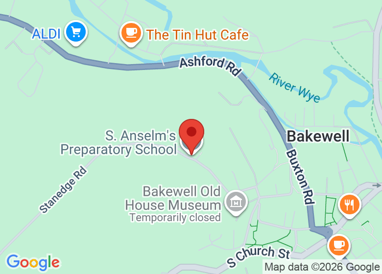 Map showing location of S. Anselm's Preparatory School