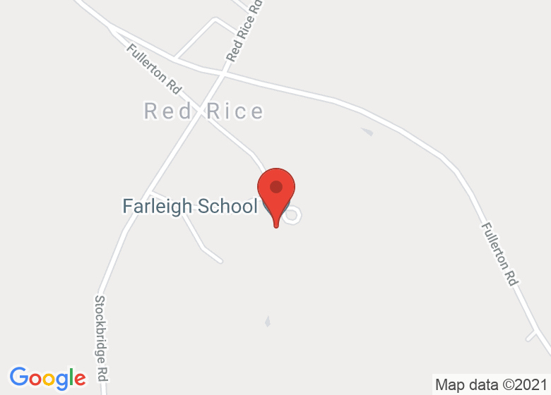 Map showing location of Farleigh School