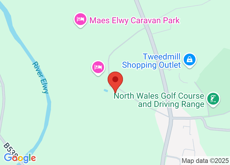 Map showing location of Ffynnon Flow Yoga and Wellness