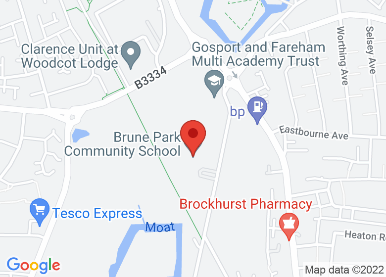 Map showing location of Brune Park Community School