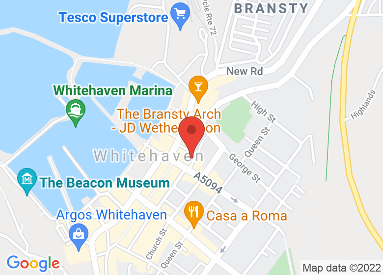 Map showing location of Senhouse Centre