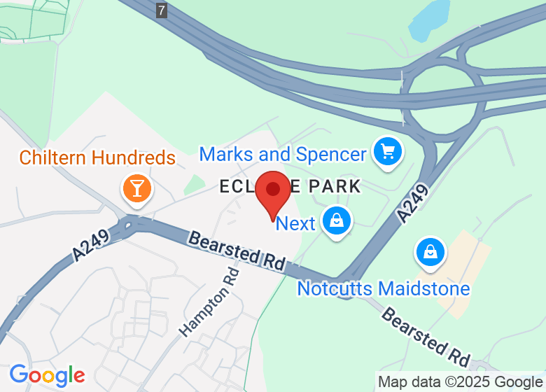 Map showing location of Orida Hotels Maidstone