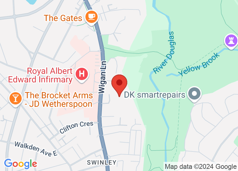 Map showing location of Bellingham Tennis Club
