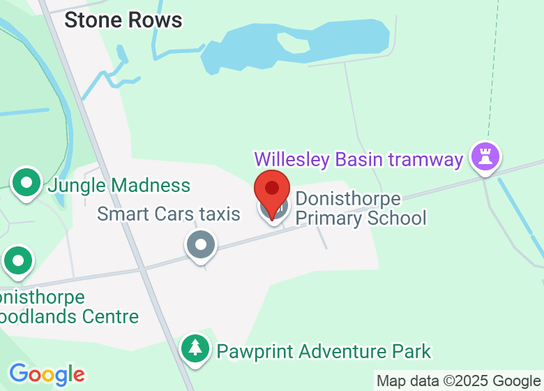 Map showing location of Donisthorpe Primary School