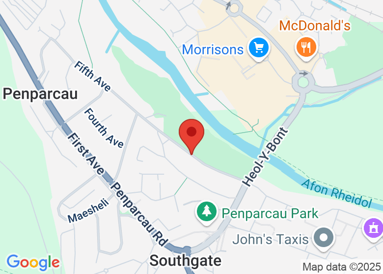 Map showing event location