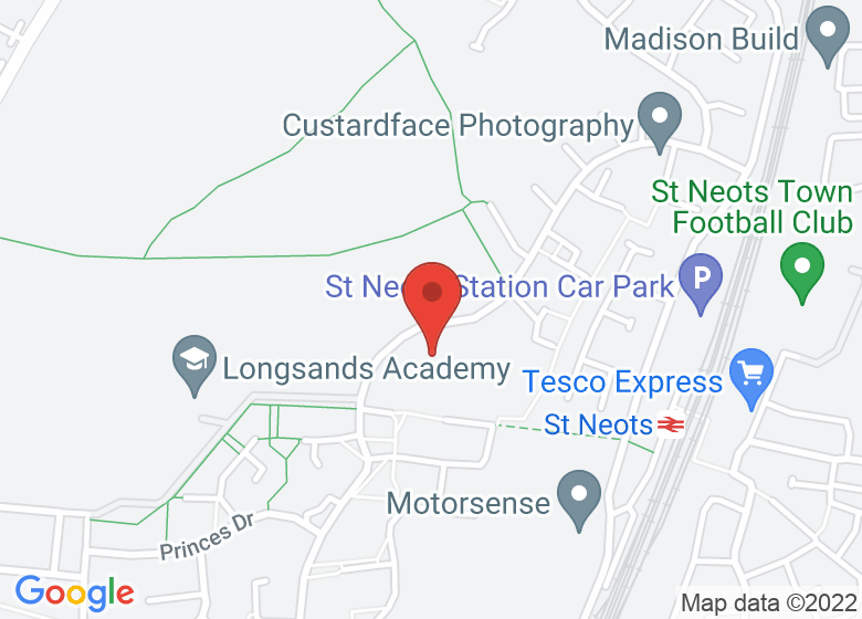 Map showing location of Priory Junior School