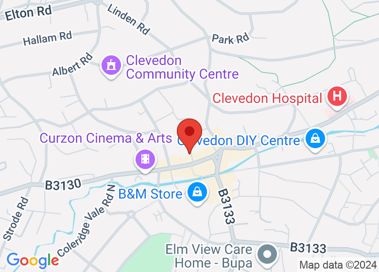 Map showing location of Clevedon YMCA