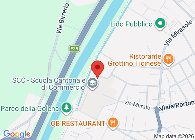 Mappa che mostra la posizione di Scuola specializzata superiore di economia