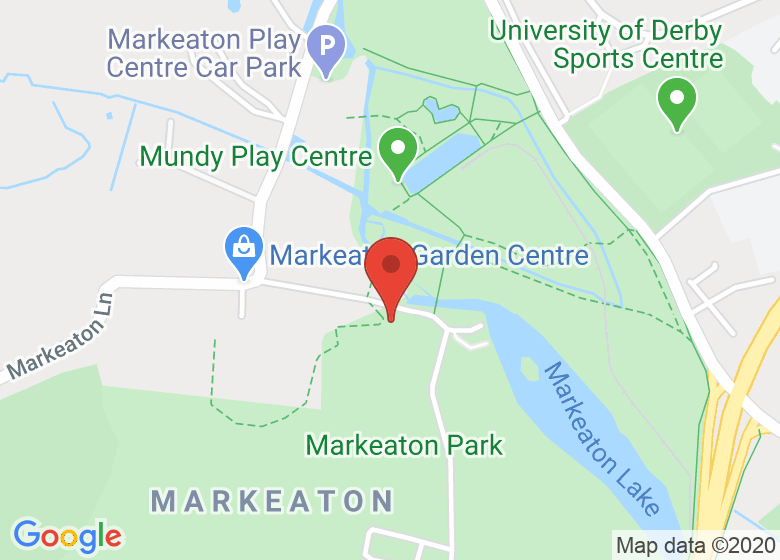 Map showing location of Art in the Park