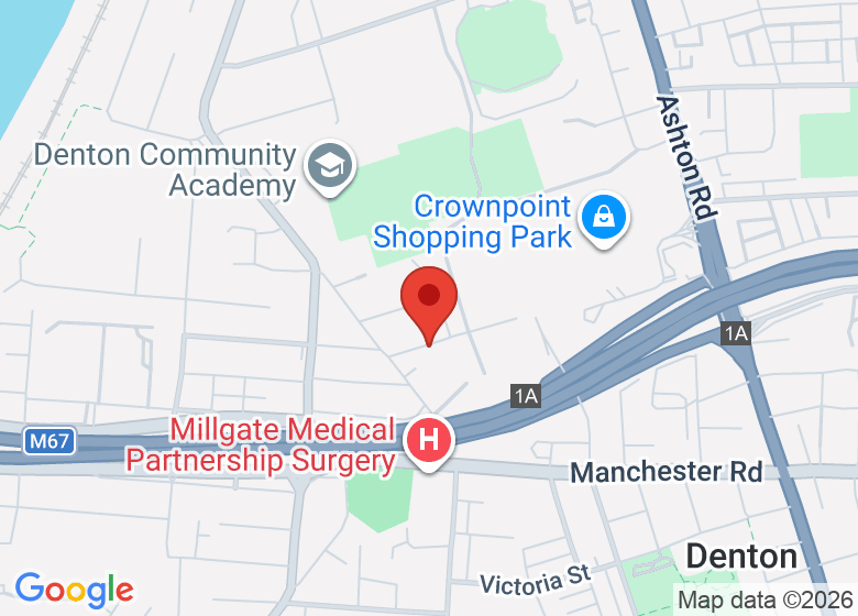 Map showing location of Fighting Fit Elite Performance Centre