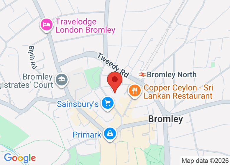 Map showing location of The Stables Wellbeing Rooms
