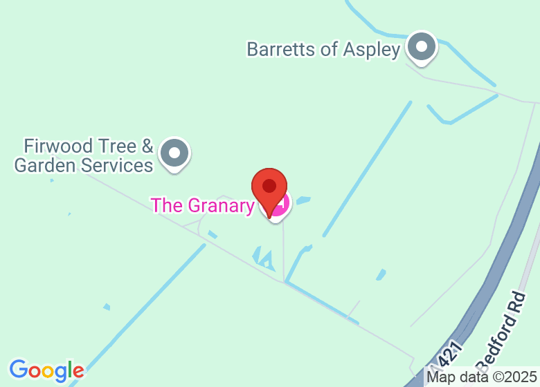 Map showing location of Granary Yoga Studio