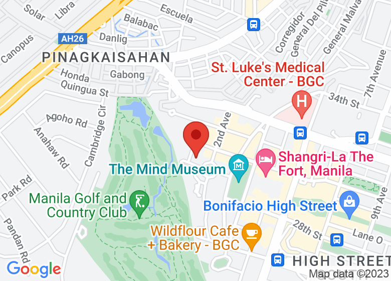 Map showing location of Kensington Place