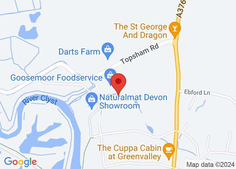Map showing location of Kiva and Zen Yoga & Pilates Studios