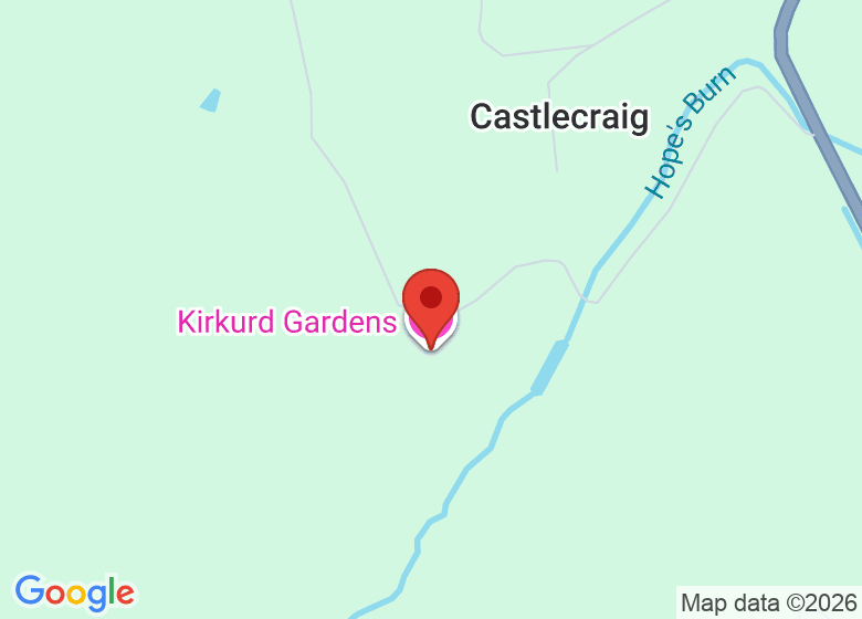 Map showing location of Kirkurd Gardens