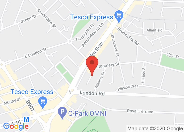 Map showing location of 3A Montgomery Street Lane