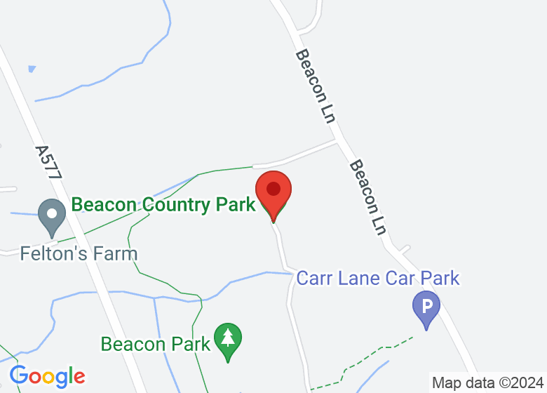 Map showing location of Beacon Country Park