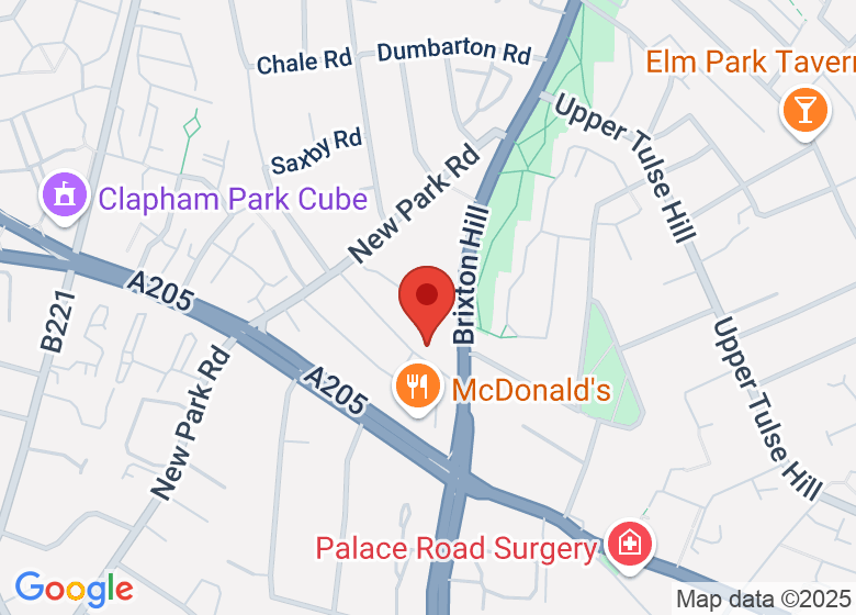 Map showing location of Brixton Warehouse