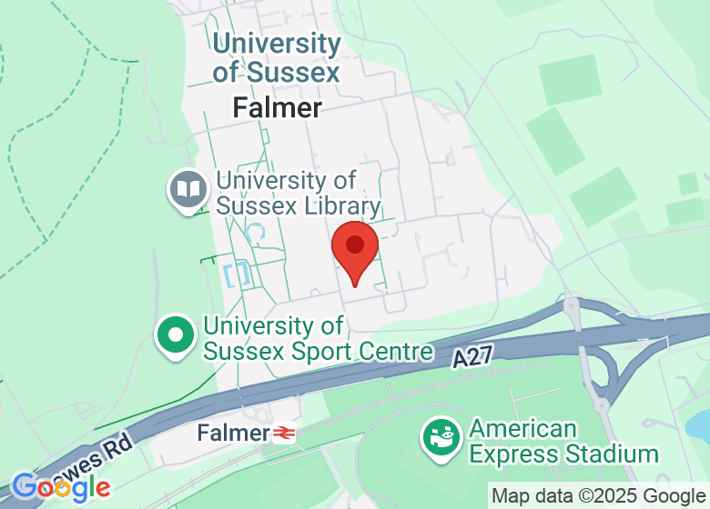 Map showing location of Brighton & Sussex Medical School