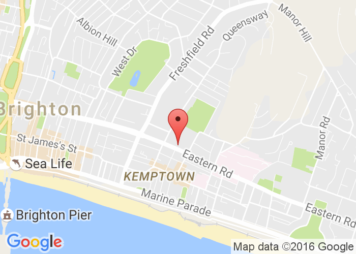 Map showing event location