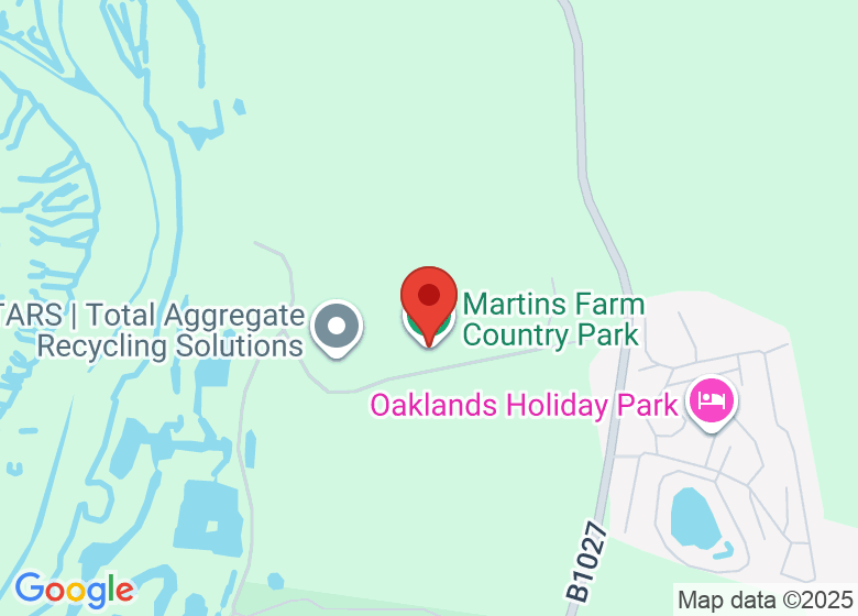 Map showing location of Martins Farm Country Park