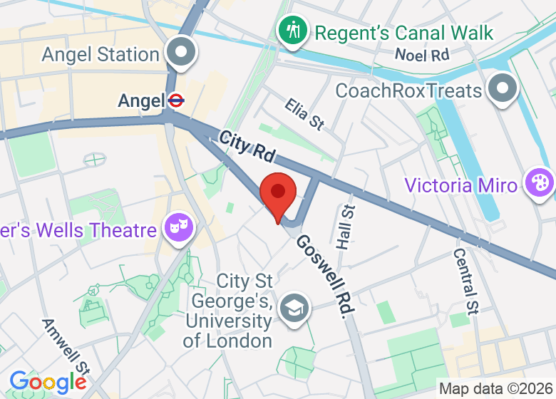Map showing location of Steps Studios UK - Angel