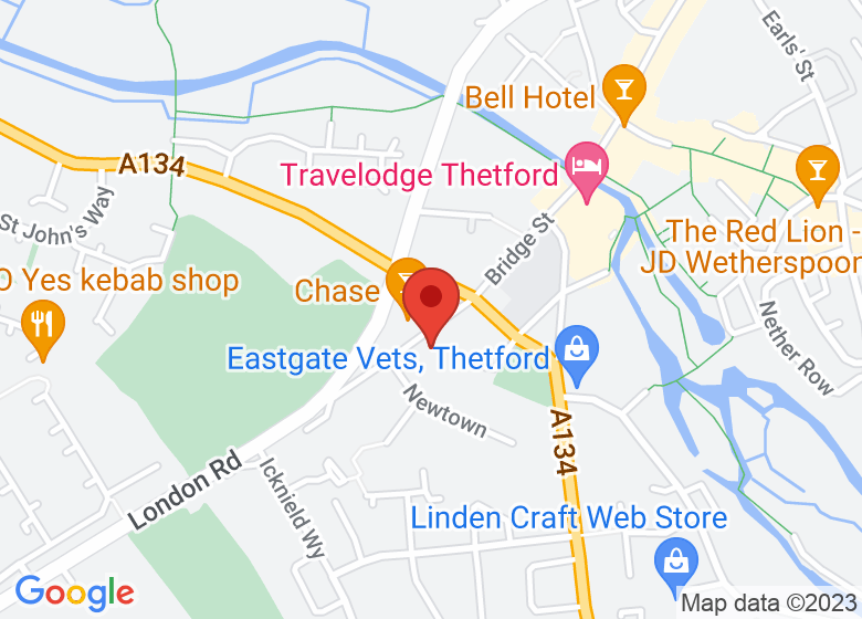 Map showing location of St Mary’s Catholic Church