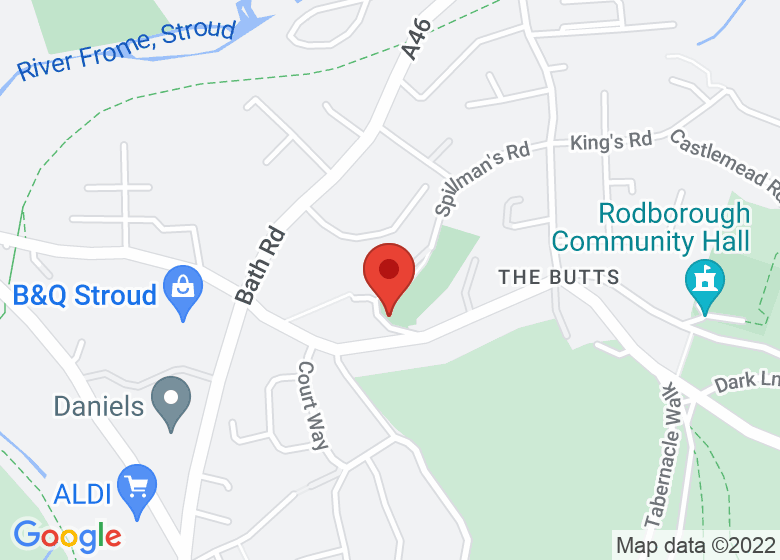 Map showing location of Dance Pointe Studios