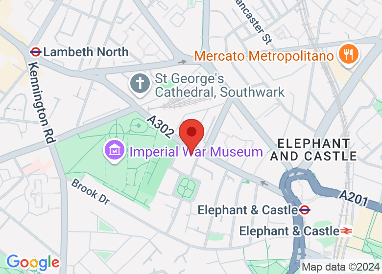 Map showing location of Siobhan Davies Studios